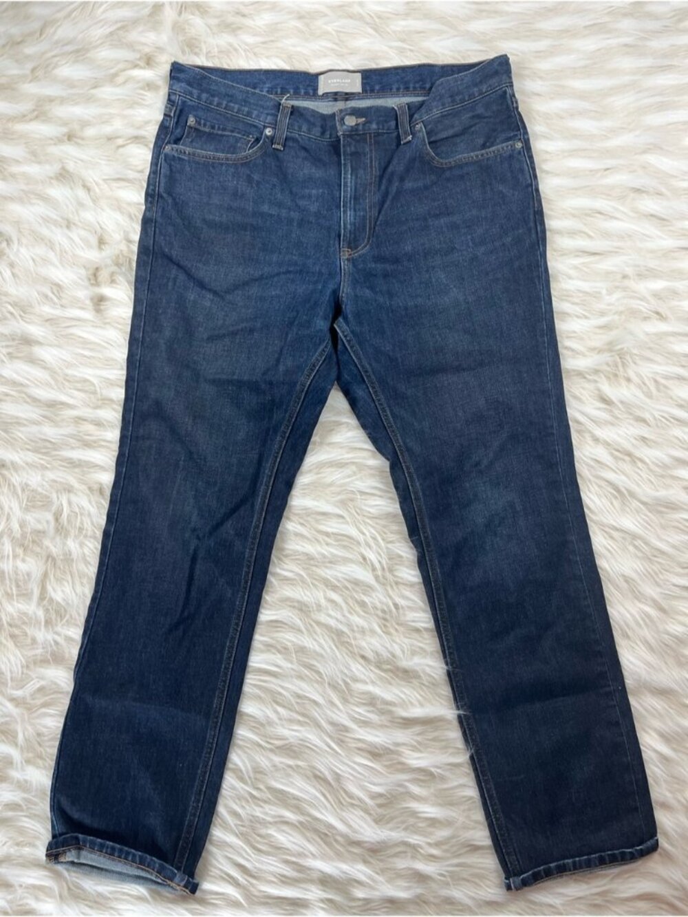 Everlane Jeans Men's 35x30 Mid Rise Tapered Dark Wash